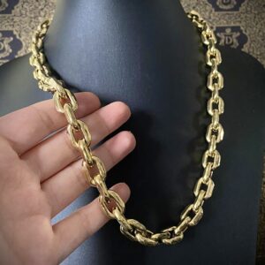 Corrente Cadeado 100 Gramas em Ouro 18k 750 - Imagem 5