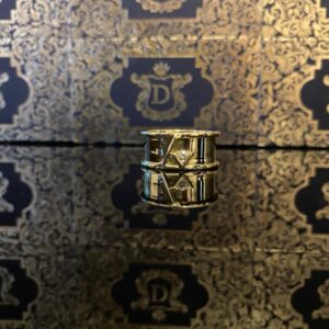 Anel LV com Diamante 10 gramas e 10 Pt. em Ouro 18k 750
