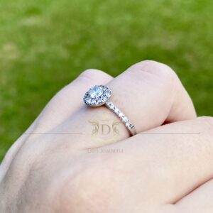 Anel Solitário 0,52 ct de Diamantes em Ouro 18k 750 - Imagem 4