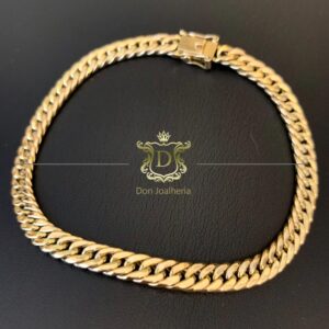 Pulseira Elo Grumet Duplo 12 Gramas em Ouro 18k 750 - Image 4