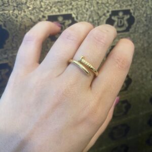 Anel Modelo Prego 5 gramas em Ouro 18k 750 - Imagem 5