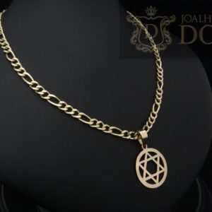 Corrente Grumet 3x1 Maciça 35 Gramas em Ouro 18k 750 - Imagem 3