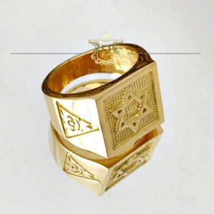 Anel Maçonaria 20 Gramas em Ouro 18k 750 - Imagem 3