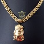 Pingente Face de Cristo 15 Gramas em Ouro 18k 750