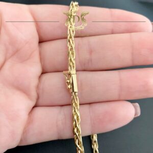 Corrente Malha Palmeira 40 gramas Maciça em Ouro 18k 750 - Imagem 4