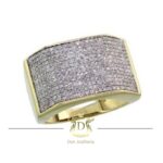 Anel Pavê de Diamantes 3,15 Ct Ouro 18k 750