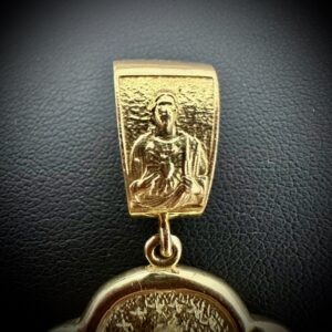 Pingente Medalha N. Sra das Graças Dupla Face 25,3 gramas Ouro 18k - Imagem 4