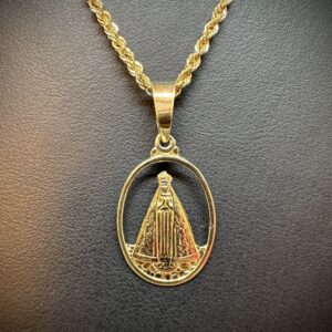 Pingente Nossa Senhora Ouro 18k 3,1 gramas - Imagem 4