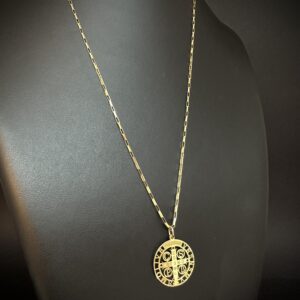 Pingente Medalha São Bento Ouro 18k 2,8 gramas - Imagem 5