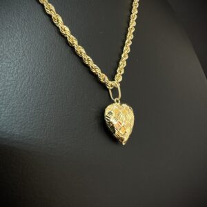Pingente Coração Ouro 18k 1,3 gramas - Imagem 5
