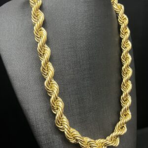 Corrente Trancelim 150 gramas Ouro 18k 750 - Imagem 4