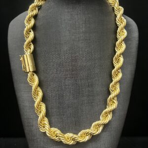 Corrente Trancelim 150 gramas Ouro 18k 750 - Imagem 3