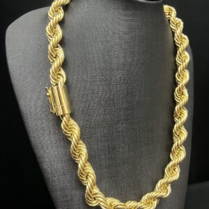 Corrente Trancelim 150 gramas Ouro 18k 750 - Imagem 5