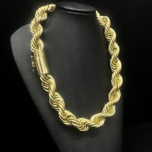 Corrente Trancelim 300 gramas Ouro 18k 750 - Imagem 4