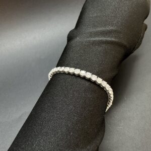 Pulseira Riviera 14,13 CT Ouro Branco 18k 750 - Imagem 3
