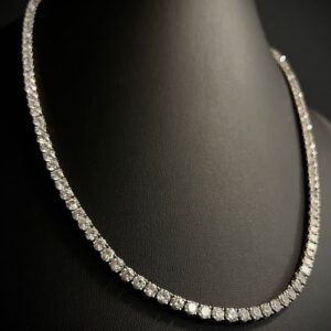Colar Riviera Diamond 35 CT Ouro Branco 18k 750 - Imagem 6