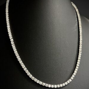 Colar Riviera Diamond 35 CT Ouro Branco 18k 750 - Imagem 5