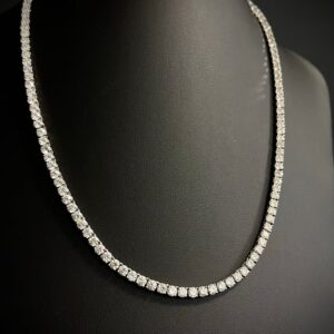 Colar Riviera Diamond 35 CT Ouro Branco 18k 750 - Imagem 3