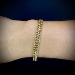 Pulseira Lacraia 5 gramas Ouro 18k 750 - Imagem 3