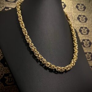 Corrente Bizantine 60 gramas Ouro 18k 750 - Imagem 7