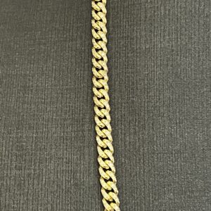 Conjunto Cuban Link Diamond 155 gramas Ouro 18k 750 - Imagem 5