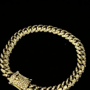Conjunto Cuban Link Diamond 155 gramas Ouro 18k 750 - Imagem 7