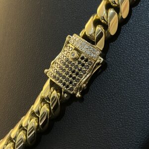 Corrente Cuban Link 200 gramas fecho 160 diamantes Ouro 18k 750 - Imagem 5