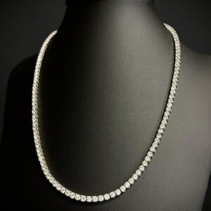 Colar Riviera Diamond 57,5 CT Ouro Branco 18k 750 - Imagem 5