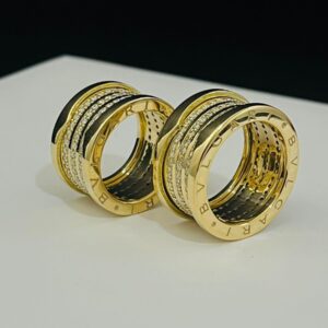 Par de Alianças Bvlgari 35 Gramas 2,5Ct em Ouro 18k 750 - Imagem 1