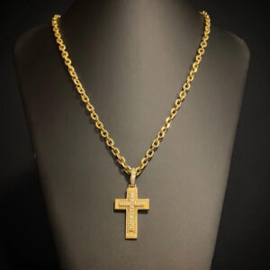 Pingente Cruz Diamond Ouro 18k 750 - Imagem 3