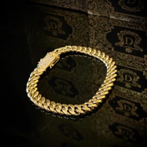 Pulseira Cuban Link 40 gramas fecho Diamond em Ouro 18k 750 - Imagem 3