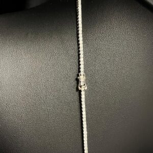 Corrente Riviera Slim 9,5 CT Ouro Branco 18k 750 - Imagem 4