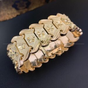 Bracelete Luxury Articulado 155 Gramas em Ouro 18k 750